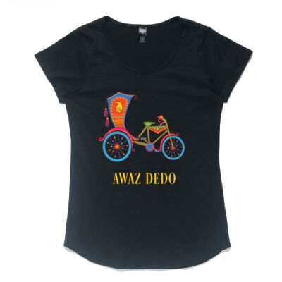 Awaz dedo: Women's Scoop T-Shirt dark shades Thumbnail