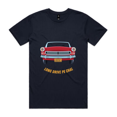 Long drive pe chal Men's T-Shirt dark shades blue windshield Thumbnail