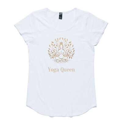 Yoga Queen: Women's Scoop Tee dark shades Thumbnail